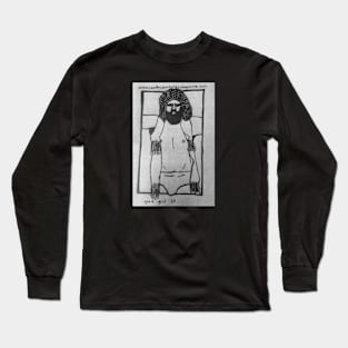 wrestler with fringe jacket and beard Long Sleeve T-Shirt